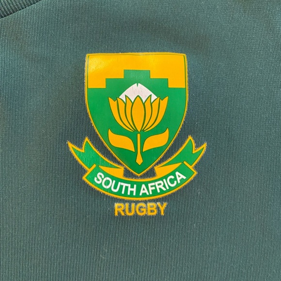 SOUTH AFRICA RUGBY WORLD CUP JERSEY ASICS SHIRT TRIKOT SPRINGBOKS Youth 11/12 - Picture 4 of 5